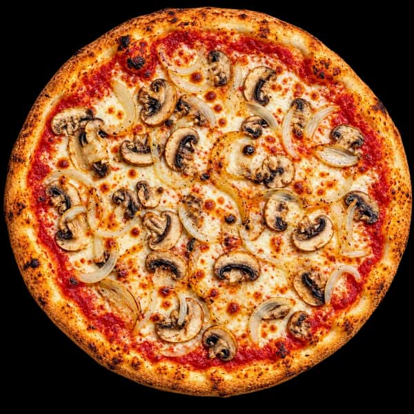 Mushroom and Onion Pizza